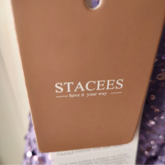 Stacees Lavender Sequin Dress size XXL *check tag measurements in last Photo - Picture 7 of 9